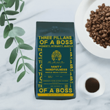 bag of coffee on counter